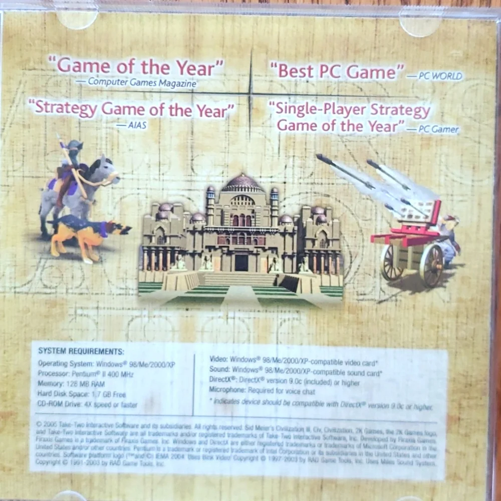 Sid Meiers Civilization III Strategy Game